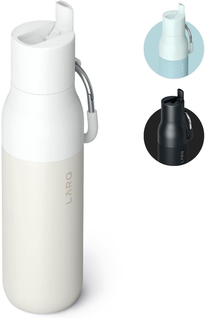 Flip-top straw bottle by LARQ