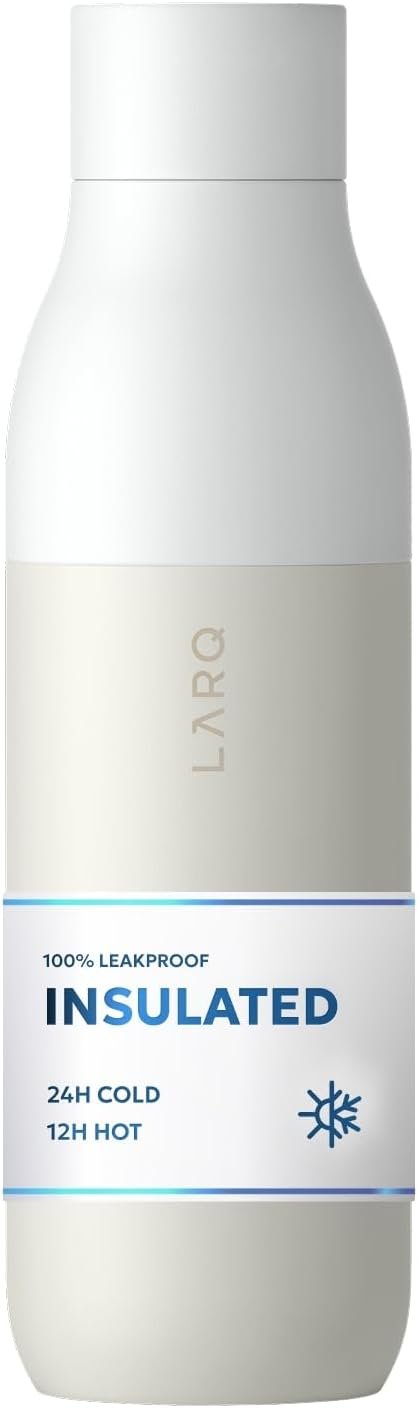Insulated steel bottle, white, 17 oz